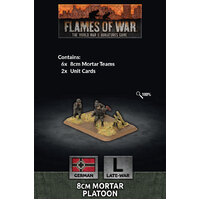 Flames of War: Germans: 8cm Mortar Platoon (x6 Plastic)