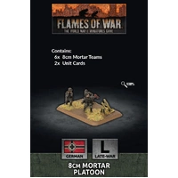 Flames of War: Germans: 8cm Mortar Platoon (x6 Plastic)