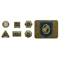 Flames of War: Germans: Fallschirmjager Tokens (x20) & Objectives (x2)