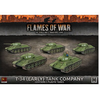 Flames of War: Soviets: T-34 (Early) Tank Company (x5 Plastic)