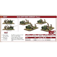 Flames of War: Soviets: 45mm Anti-Tank Company (x4 Plastic)