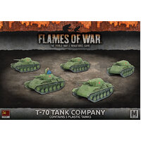 Flames of War: Soviets: T-70 TANK COMPANY (x5 plastic tanks)