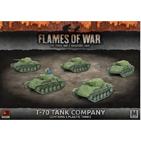 Flames of War: Soviets: T-70 TANK COMPANY (x5 plastic tanks)