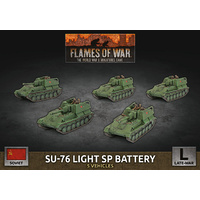 Flames of War: Soviet: SU-76 Light SP Battery (x5 Plastic)