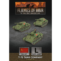 Flames of War T-70 Tank Company (x3 Plastic)
