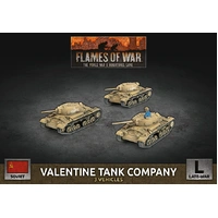 Flames of War: Soviet: Valentine Tank Company (x3 Plastic)