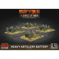 Flames of War 152mm Artillery Battery (x4 Plastic)
