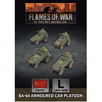 Flames of War BA-64 Armoured Car Platoon (x4 Plastic)