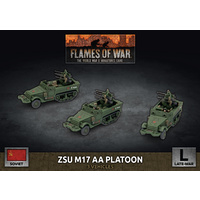 Flames of War: Soviet: ZSU M17 Anti-Aircraft Platoon (x3 Plastic)