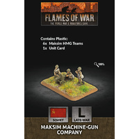 Flames of War: Soviet: Maksim Machine-Gun Company (Plastic)