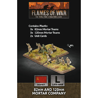 Flames of War: Soviet: 82mm and 120mm Mortar Company (Plastic)