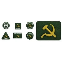 Flames of War: Soviet LW Tokens (x20) & Objectives (x2)