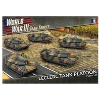 Team Yankee WWIII Leclerc Tank Platoon (x5 plastic)