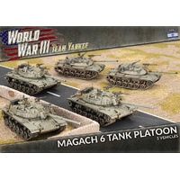 Team Yankee: WWIII: Magach 6 (Blazer) Platoon (WWIII x5 Plastic)