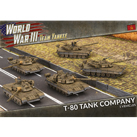 Team Yankee: WWIII: Soviet: T-80 Tank Company (x5 Plastic)
