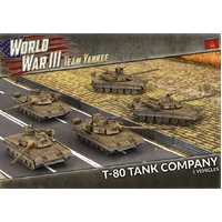 Team Yankee: WWIII: Soviet: T-80 Tank Company (x5 Plastic)