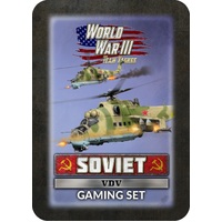 WWIII: Soviet: Soviet VDV Gaming Set (x20 Tokens, x2 Objectives, x16 Dice)