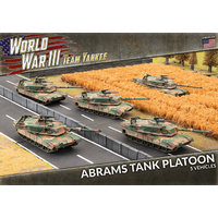 Team Yankee M1A1 Abrams Tank Platoon (x5 Plastic)