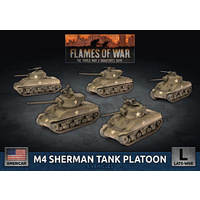 Flames of War: Americans: M4 Sherman Tank Platoon (x5 Plastic)