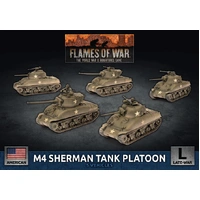 Flames of War: Americans: M4 Sherman Tank Platoon (x5 Plastic)