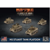 Flames of War: Americans: M5 Stuart Light Tank Platoon (x5 Plastic)