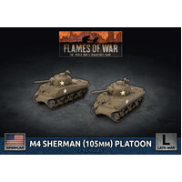 Flames of War: Americans: M4 Sherman (105mm) Assault Gun Platoon (x2 Plastic)