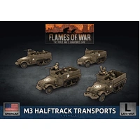 Flames of War: Americans: M3 Halftrack Transport Platoon (x4 Plastic)