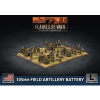 Flames of War: Americans: 105mm Field Artillery Battery (x4 Plastic)
