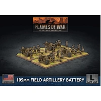 Flames of War: Americans: 105mm Field Artillery Battery (x4 Plastic)