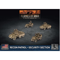 Flames of War: Americans: M8 Cavalry Recon Platoon (x4 Plastic)