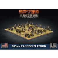 Flames of War: Americans: 105mm Cannon Platoon (x6 Plastic)