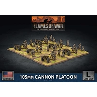 Flames of War: Americans: 105mm Cannon Platoon (x6 Plastic)