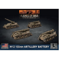 Flames of War: American: M12 155mm Artillery Battery (x4)