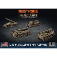 Flames of War: American: M12 155mm Artillery Battery (x4)