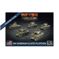 Flames of War: American: M4 Sherman (Late) Platoon (x5 Plastic)