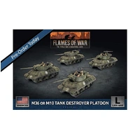 Flames of War: American: M36 and M10 Tank Destroyer Platoon (x4 Plastic)