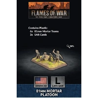 Flames of War: Americans: 81mm Mortar Platoon (Plastic) (x6)