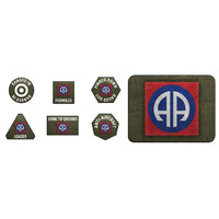 Flames of War: Americans: 82nd Airborne Division Tokens (x20) & Objectives (x2)