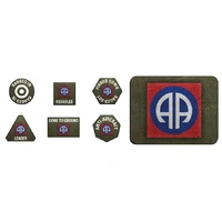 Flames of War: Americans: 82nd Airborne Division Tokens (x20) & Objectives (x2)