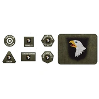 Flames of War: Americans: 101st Airborne Division Tokens (x20) & Objectives (x2)