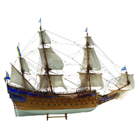 Billings 1/75 Wasa 3 Mast Ship Wooden Model Ship
