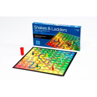 Blue Opal Snakes and Ladders Game BL01803