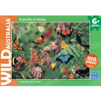 Blue Opal 100pc Wild Aust Butterflies & Beetles Jigsaw Puzzle