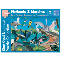 Blue Opal - 1000pc Fleming Wetlands & Marshes Jigsaw Puzzle