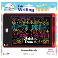 LCD Interactive Writing Tablet Red Pet 8.5" (USB Rechargeable)