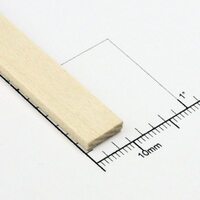 Bud Nosen Timber 3207 24" Basswood Strips 3/32" x 3/8"