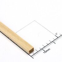 Bud Nosen Timber 1/8" Basswood Strips 3/16" x 24" (Each)