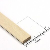 Bud Nosen Timber 1/8" Basswood Strips 3/8" x 24" (Each)
