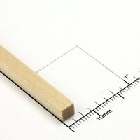 Bud Nosen Timber 3/16" Basswood Strips 3/16" x 24" (Each)