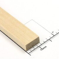 Bud Nosen Timber 3/16" Basswood Strips 1/2" x24" (Each)